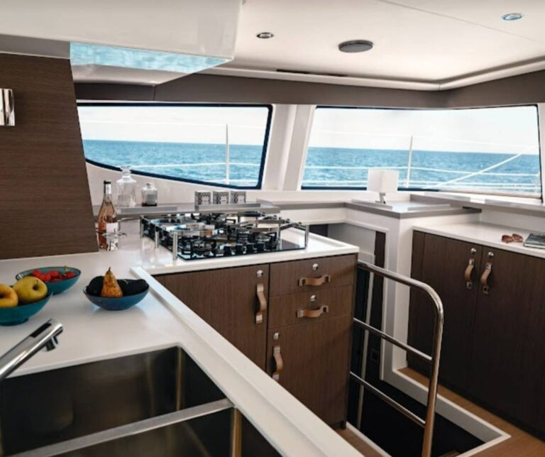 Interior of Bali 4.6 sailing catamaran
